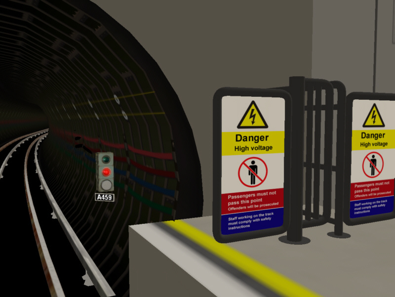 London Underground Modern Tunnel Signal in Trainz